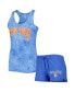 Женская пижама Concepts Sport womens Royal New York Mets Billboard Racerback Tank Top and Shorts Sleep Set