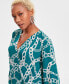 Women's Printed Surplice Top, XS-3X, Created for Macy's