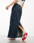 Cotton:On fit flare denim maxi skirt in indigo