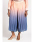 Plus Size Pleated Ombre Cover-Up Culotte