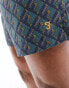 Farah colbert monogram swim shorts in green