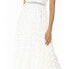 Nicole Miller Floral-Applique Gown size 10 White 147343