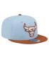 Men's Light Blue/Brown Chicago Bulls 2-Tone Color Pack 9fifty Snapback Hat