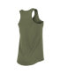 Women's Olive Los Angeles Angels Armed Forces Day Tank Top