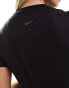 Nike One Training maternity t-shirt in black