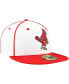 Men's White/Red Memphis Redbirds Authentic Collection 59FIFTY Fitted Hat