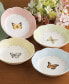 Butterfly Meadow Porcelain Fruit Dishes, Set of 4