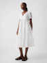 Crinkle Gauze Midi Dress