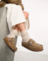 Birkenstock Buckley mules in taupe brown suede