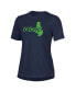 Women's Navy Notre Dame Fighting Irish Muffet McGraw Legend T-shirt