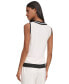 Karl Lagerfeld Women's Scoop-Neck Sleeveless Knit Top