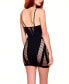 Комплект женского нижнего белья Hauty womens Rena 1 Piece Seamless Shredded Mini Dress with Open Back Lingerie