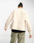 Napapijri Azuay cotton canvas chore jacket in off white