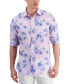 Men's Noche Floral-Print Long-Sleeve Linen Shirt, Created for Macy's