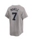 Men's Mickey Mantle Gray New York Yankees Throwback Cooperstown Collection Limited Jersey