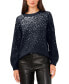 Women's Sequined Raglan-Sleeve Sweater