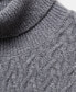 Men's Braided Turtleneck Sweater