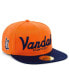 Men's Orange Vandal Athletic Club Black Fives Snapback Adjustable Hat