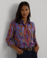 Women's Collared Paisley Shirt