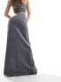 Mango tailored split front skirt on grey