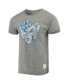 Men's Heathered Gray BYU Cougars Vintage-Like Logo Tri-Blend T-shirt