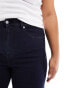 Dr Denim Plus Moxy straight leg jeans in cape ink dark plain