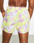 South Beach swim shorts in lilac floral print