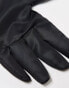 Weekday long woven gloves in black