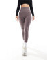 ASOS 4505 Hourglass seamless high waist gym leggings in violet