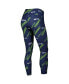 Women's College Navy Seattle Seahawks Breakthrough Allover Print Leggings