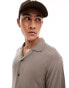 Jack & Jones revere collar shirt in brown