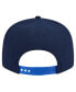 Men's White/Blue Dallas Mavericks Throwback Gradient Tech Font 9fifty Snapback Hat