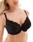 Ann Summers Fuller Bust Sexy Lace non padded plunge bra in black