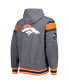 Men's Orange, Gray Denver Broncos Extreme Full Back Reversible Hoodie Full-Zip Jacket