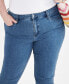 Plus Size High Rise Dip-Dye Straight-Leg Jeans, Created for Macy's