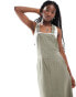 G-Star dungaree dress in light green