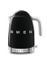 SMEG electric kettle KLF04BLEU (Black) - 1.7 L - 2400 W - Black - Plastic - Stainless steel - Adjustable thermostat - Water level indicator