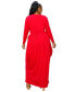 Plus Size Giuliana Tulip Hem Maxi Dress