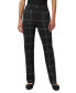 Women's Mid-Rise Plaid Trouser Leggings