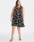 Plus Size Printed Sleeveless Flip Flop Dress, Created for Macy's