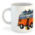 KRUSKIS 325ml Hippie Van Snowboard Mug