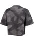 Women's Gray, Black Georgia Bulldogs Park Camo Boxy T-shirt