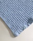 Waffle-knit cotton bath towel