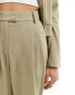 4th & Reckless tailored wide leg trousers co-ord in olive