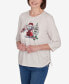 Classic Festive Poodle Drawstring Top