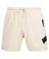 Men's Cream Brooklyn Nets Triple Tonal Woven Shorts