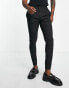 ASOS DESIGN super skinny smart joggers in black