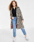 Women's Leopard-Print Classic Trench Coat, Created for Macy's