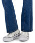 Juniors' Seam-Front Pull-On Flare Jeans