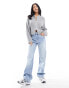 Stradivarius Petite 90s baggy dad jean in light blue